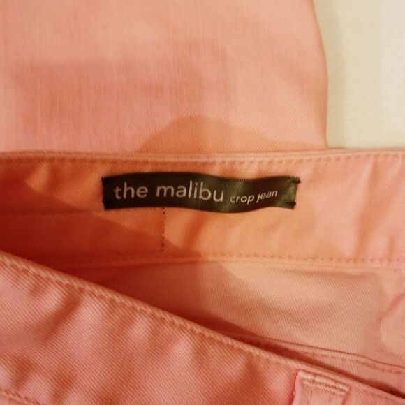 Ecru Coral Color The Malibu Crop Jean S 29 - Picture 5 of 6